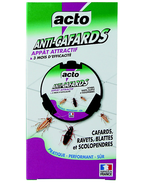 Appât attractif anti-cafards et blattes Acto