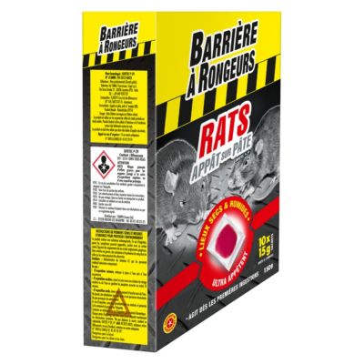 Appât pâte rats Barrages à rongeurs 150g