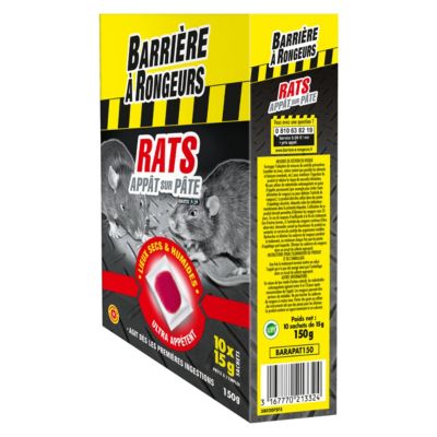 Appât pâte rats Barrages à rongeurs 150g