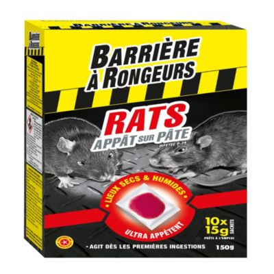 Appât pâte rats Barrages à rongeurs 150g