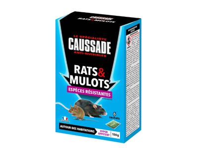 Appâts anti-nuisibles rats et mulots 150g