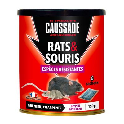 Appâts anti-nuisibles rats et souris 150g