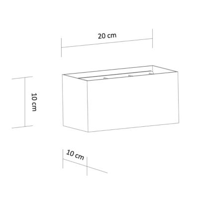 Applique blanche LED design double - IP54 dimmable - Cubic