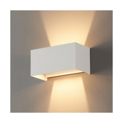 Applique blanche LED design double - IP54 dimmable - Cubic