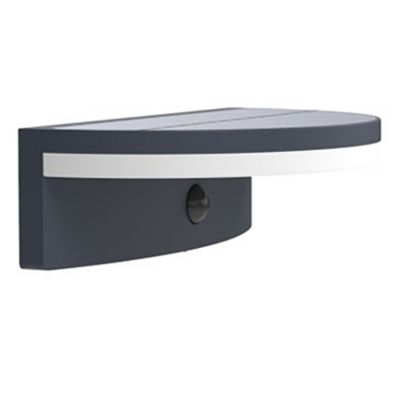 Applique d'extérieur à energie solaire avec capteur LED intégrée Vyzor gris anthracite IP44 7W 1000lm Lutec