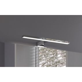 Applique murale de salle de bain LED intégrée 1350 IP44 11W blanc froid  chromé