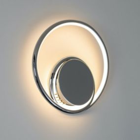 Applique design chromée double boucle LED - Xandra