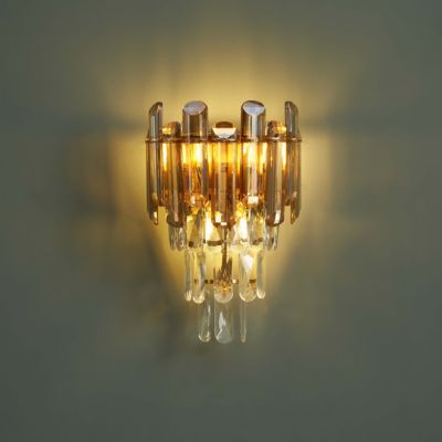 Applique dorée cristal prestige cascade de pampille - Elemia