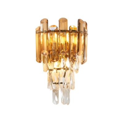 Applique dorée cristal prestige cascade de pampille - Elemia