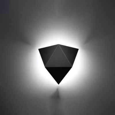 Applique en acier 2 lampes 27x8x25cm Sollux