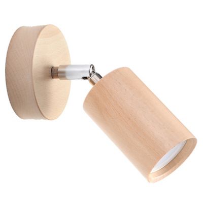 Applique en bois 1 ampoule 4000K - 10x20x20cm Sollux