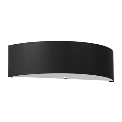 Applique en tissu/verre/acier 2 lampes 45x15x12cm Sollux