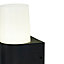 Applique extérieure LED Hurston Cylindre 1000lm 12W IP44 26.5x10cm Noir