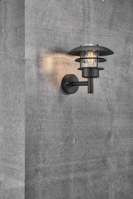 Applique extérieure montante Marselis E27 NOIR IP44 60W Nordlux