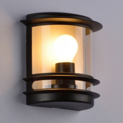 Applique extérieure murale 20 W IP44 noir mat H.24 cm Little Garden Cagliari