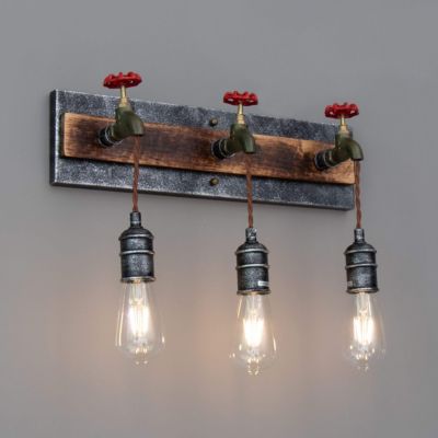 Applique industrielle originale avec robinets vintage - Eiger