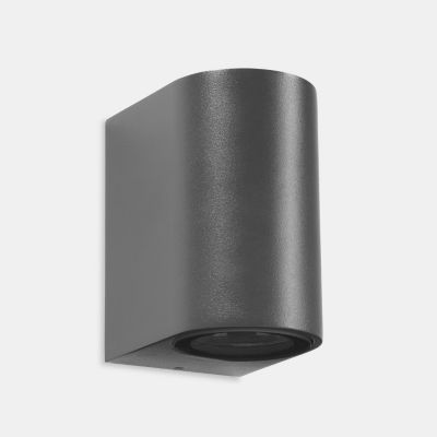 APPLIQUE IP66 MAX SINGLE EMISSION LED 6.5W BLANC CHAUD - 3 000 K ON-OFF GRIS URB