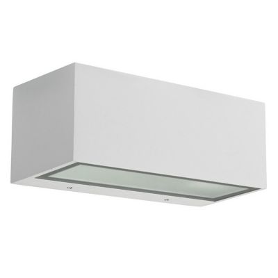APPLIQUE IP66 NEMESIS ALUMINIUM 90x220MM E27 60W BLANC