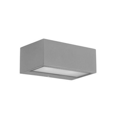 APPLIQUE IP66 NEMESIS ALUMINIUM 90x220MM E27 60W GRIS