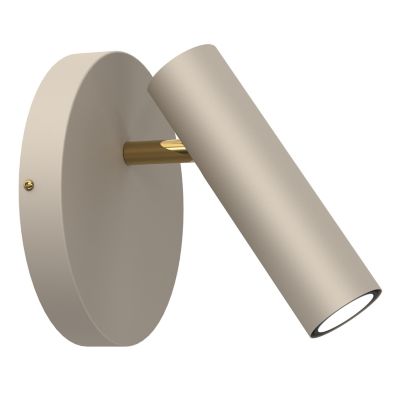 Applique lecture tubulaire Axion beige doré GU10 8W Luminex