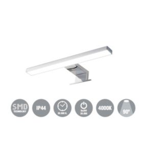 Applique LED 30 cm pour miroir de salle de bain YUM - IP44 - 4000K - Chromé