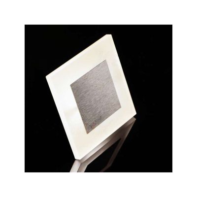 Applique LED escalier Carré 1,3W AC220-240V Acier inoxydable APUS - Blanc Chaud 3000K