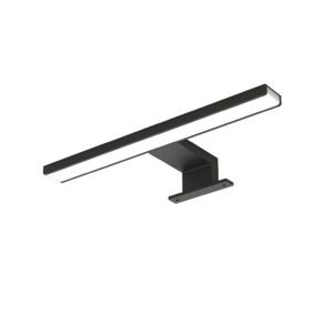 Applique LED GUE 12W, 45 cm, finition noir mat, 6000 K, en aluminium Kibath