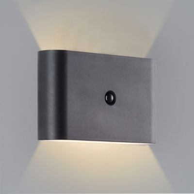 Applique LED magnétique d'extérieur à détecteur de mouvement rechargeable Xino noir IP44 330lm 3W Brilliant