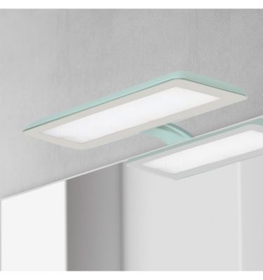 Applique LED Multi-Fixation pour Miroir Salle de Bain - Lumière Froide (5700K) - 30cm - Vesta (Vert). Ampoule non remplaçable.