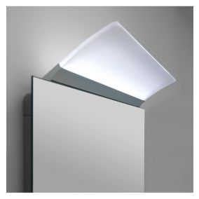 Applique LED pour miroir de salle de bain avec prise - Lumière blanche neutre (4000K) - 12.9 x 7.3 x 50cm - Modèle Apollo