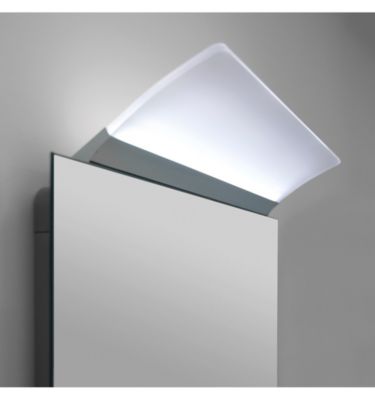 Applique LED pour Miroir de Salle de Bain avec Prise, Lumière Blanche Neutre (4000K) - 50 x 7,6 x 1,3 cm - Modèle Apolo Chromé
