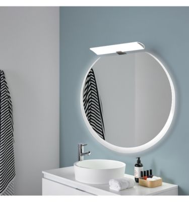 Applique LED pour Miroir de Salle de Bain, Chromé, Lumière Blanche Froide (5700K) - 30 cm - Modèle Leon