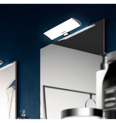 Applique LED pour Miroir de Salle de Bain, Chromé, Lumière Blanche Froide (5700K) - 30 cm - Modèle Leon