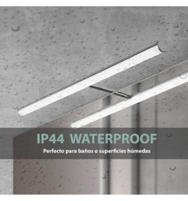 Applique LED pour Miroir de Salle de Bain, Lumière Blanche Neutre (4000K) - 49,6 x 10,2 x 2,9 cm - Modèle Casiopea