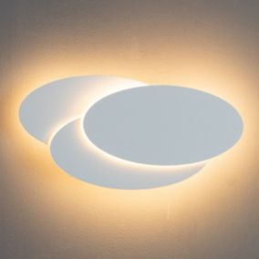 Applique LED ronde blanche - Triple Lunar