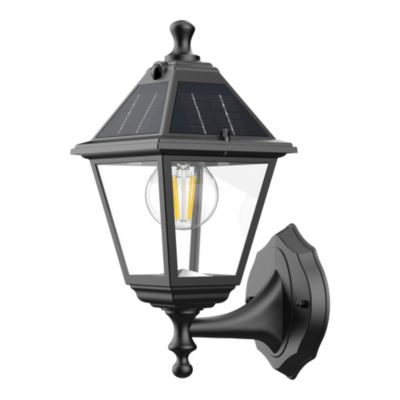 Applique LED solaire extérieur noire 500 lm IP44 détecteur de mouvement, GoodHome Varennes