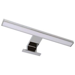 Applique LED URBAN 12W, 60 cm, finition chrome brillant, 4000 K, en ABS Kibath