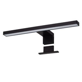Applique LED URBAN 8W, 30 cm, finition noir mat, 4000 K, en ABS Kibath