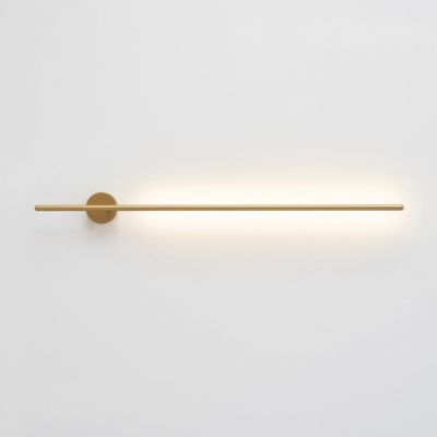 Applique longiligne dorée lumière LED - Mandal