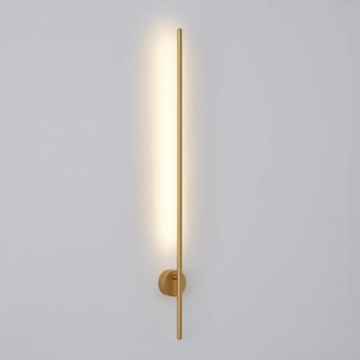 Applique longiligne dorée lumière LED - Mandal