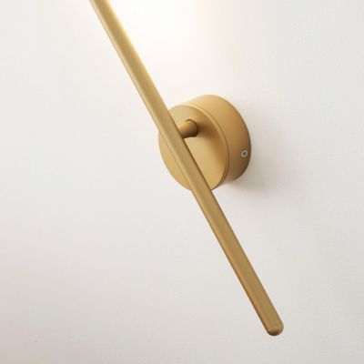 Applique longiligne dorée lumière LED - Mandal