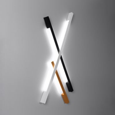 Applique longitudinal en aluminium blanc 4 x 150 cm