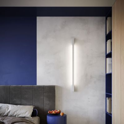Applique longitudinal en aluminium blanc 4 x 150 cm