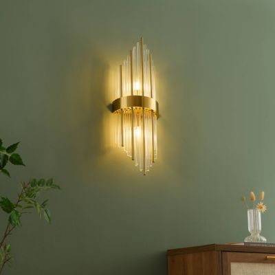 Applique luxueuse en verre et métal look art déco - Dania