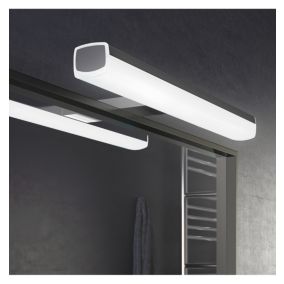 Applique miroir de salle de bain LED à crochets multiples - Dimmable de 3000K à 5700K - 80cm - Modèle Lyra