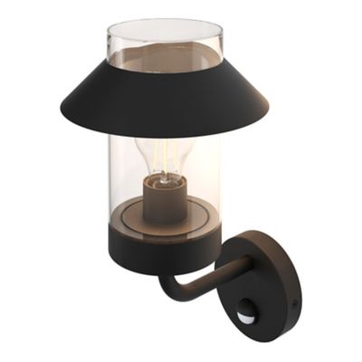Applique murale à détection Caprera E27 25W IP44 GoodHome noir