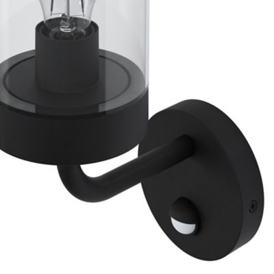 Applique murale à détection Caprera E27 25W IP44 GoodHome noir