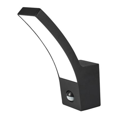 Applique murale à détection Gambell 800lm 12.5W IP44 GoodHome gris anthracite