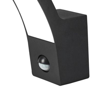 Applique murale à détection Gambell 800lm 12.5W IP44 GoodHome gris anthracite