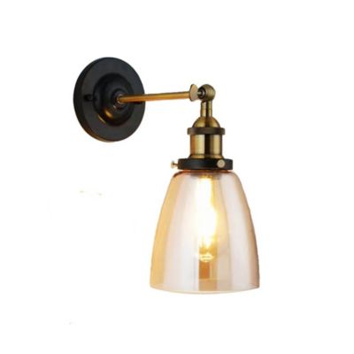 Applique Murale Abat-Jour En Verre, Vintage Style Industrielle Ampoule E27 Lamp Loft Bar Cuisine